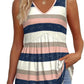 🔥 Last Day Special Price :￡12.99!!👚 Women’s V-Neck Peplum Tank — Flowy Sleeves, Flattering Fit & Instant Style Upgrade! ✨💃🛒⏳ LIMITED TIME! 🚀