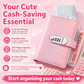 🎄Christmas Pre Sale￡7.99!!☃️✨SparkleLock Cash Savings Binder with 3-Digit Combination Lock – 100-Page Cash Stuffing Budget Organizer for Savings Challenges, Money Goals & Gifts 💖