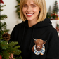 🎅EARLY CHRISTMAS SALE 50% OFF!!🎁Cute Highland Cow Cozy Fleece-Lined Hooded Sweatshirt