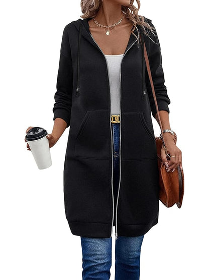 🌸Early Autumn Deals £12.99!!!🥰Women Casual Zip up Fleece Hoodies