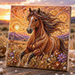 🏆Surprise Price: Only £8.99!!!🦬✨ Highland Cow Pearl Art DIY Kit – Relaxing DIY Craft to Create Stunning Coastal Artwork