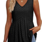 🔥 Last Day Special Price :￡12.99!!👚 Women’s V-Neck Peplum Tank — Flowy Sleeves, Flattering Fit & Instant Style Upgrade! ✨💃🛒⏳ LIMITED TIME! 🚀