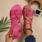 🏖️Limited time Special Price:£ 11.99!!!⏳👙Women's Criss-Cross Strap Flat Sandals