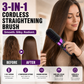 ⏰Last 4 hours Sale💇‍♀️🔥 3-in-1 Cordless Hair Straightening Brush – Straighten, Curl & Detangle – USB-C Rechargeable with 4 Heat Settings – Perfect Hair Anywhere! ✨