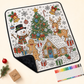 🎄Early Christmas Pre Sale 50% Off☃️DIY Christmas Drawing Blanket with 24 Colors Markers🎁Doodle Your Own Xmas Blanket🎅Customizable Washable Paint Play Blanket for Adults, Kids🎨