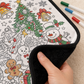 🎄Early Christmas Pre Sale 50% Off☃️DIY Christmas Drawing Blanket with 24 Colors Markers🎁Doodle Your Own Xmas Blanket🎅Customizable Washable Paint Play Blanket for Adults, Kids🎨