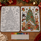 🎄Early Christmas Pre Sale 50% Off☃️DIY Christmas Drawing Blanket with 24 Colors Markers🎁Doodle Your Own Xmas Blanket🎅Customizable Washable Paint Play Blanket for Adults, Kids🎨