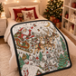 🎄Early Christmas Pre Sale 50% Off☃️DIY Christmas Drawing Blanket with 24 Colors Markers🎁Doodle Your Own Xmas Blanket🎅Customizable Washable Paint Play Blanket for Adults, Kids🎨