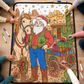 🎄Early Christmas Pre Sale 50% Off☃️DIY Christmas Drawing Blanket with 24 Colors Markers🎁Doodle Your Own Xmas Blanket🎅Customizable Washable Paint Play Blanket for Adults, Kids🎨