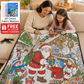 🎄Early Christmas Pre Sale 50% Off☃️DIY Christmas Drawing Blanket with 24 Colors Markers🎁Doodle Your Own Xmas Blanket🎅Customizable Washable Paint Play Blanket for Adults, Kids🎨