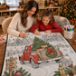 🎄Early Christmas Pre Sale 50% Off☃️DIY Christmas Drawing Blanket with 24 Colors Markers🎁Doodle Your Own Xmas Blanket🎅Customizable Washable Paint Play Blanket for Adults, Kids🎨