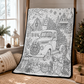 🎄Early Christmas Pre Sale 50% Off☃️DIY Christmas Drawing Blanket with 24 Colors Markers🎁Doodle Your Own Xmas Blanket🎅Customizable Washable Paint Play Blanket for Adults, Kids🎨