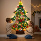 🎅Christmas Hot Sales - 50% OFF!🎄DIY Felt Christmas Tree for Kids✨Reusable Ornaments + Fairy Lights