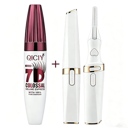🔥Last Day SPECIAL PRICE: ￡9.99!!🔥Smudge-Proof Curling & Lengthening Mascara — Waterproof, Lift-and-Define Formula with FREE Professional Eyelash Curler