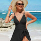🏖️Summer Hot Sale - ONLY ￡14.99!!⚡50K+ SOLD!🌞🌊Deep V Knot Detail Skirted Swimsuit