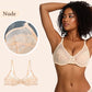 ⏳Brand Weekly Promotion 70% OFF!🖤Women's Mermaid Scales Lace Minimiser Bra Full Cup Wide Side Bands Adjustable Straps