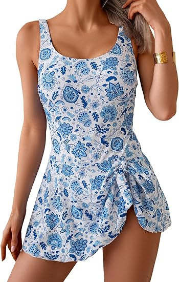 💥👙LAST DAY SALE: ONLY ￡12.99!!💃Women's One Piece Tummy Control Tie Knot Swimsuit