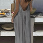 👗Last Day Special Price:£13.99✨Women's Solid Color Backless Cami Dress💕