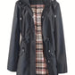 🔥Limited Time Special Price:£ 23.99🎁🧥3-in-1 Plaid Waterproof Jacket for Women– Rain, Wind & Cold, All Covered