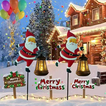 🎁Pre-Christmas Sale: 50% Off🎅✨Santa Watering Can Solar Light with Ground Stake
