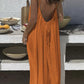 👗Last Day Special Price:£13.99✨Women's Solid Color Backless Cami Dress💕
