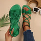 🏖️Limited time Special Price:£ 11.99!!!⏳👙Women's Criss-Cross Strap Flat Sandals