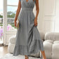 🎉Last Day Special Price:£15.99!!💃🌼V-Neck Ruffled Waist-Defining Maxi Dress