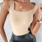 🏆🌟Last Day Special Price ￡7.99!!🎀Women's U Neck Shapewear Built-in Bra Tank High Strechy Sleeveless Slim Fit Tops Camisole