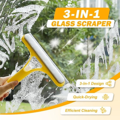 💦LAST DAY Special Price:£ 7.99!!!⚡50K+ SOLD💥🔥3 in 1 Window Cleaning Scraper