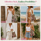 👜 Limited Time Special Price ￡8.99!!✨  Boho Striped Knit Bucket Handbag for Women – Handmade Summer Beach Shoulder Bag