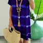 💃Limited-time Special Price:£11.99!!!🌈Tie-Dye Striped Short Sleeve T-Shirt Dress – Soft & flowy – Perfect for summer, beach or casual days – comfortable and stylish 🌊✨