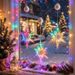 🎄Christmas Pre Sale￡8.99!!☃️❄️ DIY Christmas Snowflake Suction Cup LED Lights ✨ | Battery Operated, Warm & Multi-Colour, Window Suction Lights, Christmas Home & Party Decor