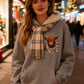 🎅EARLY CHRISTMAS SALE 50% OFF!!🎁Cute Highland Cow Cozy Fleece-Lined Hooded Sweatshirt