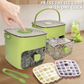 🍨🔥Last Day Special Price:£ 12.99!!!🧊Portable Ice Maker with Lid and Storage Box (48 cubes).
