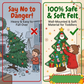 🎅Christmas Hot Sales - 50% OFF!🎄DIY Felt Christmas Tree for Kids✨Reusable Ornaments + Fairy Lights