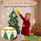 🎅Christmas Hot Sales - 50% OFF!🎄DIY Felt Christmas Tree for Kids✨Reusable Ornaments + Fairy Lights