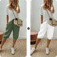 ⏳👖SUMMER Day Special Price:£ 15.99!!!⏰Women's Casual Cotton Linen Capris