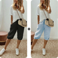 ⏳👖SUMMER Day Special Price:£ 15.99!!!⏰Women's Casual Cotton Linen Capris
