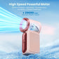 🏆Surprise Price: Only £7.99!!!💨 Mini Handheld Fan with LED Display|  🧊6 speeds, 10.7 hours of cool| Weighs nothing – goes anywhere