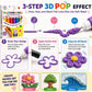 🎄Early Christmas Pre Sale￡7.99!!☃️🔮Magic Pen – Draw 3D with one stroke!🎄 DIY Bubble Popcorn Drawing Pens🔥