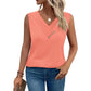🏆Last Day Special Price ￡10.99!!💐2026 Women’s Button Down V Neck Loose Fit Tank Top