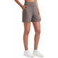 ⏳Limited-time Special Price:£14.99!!🩳Women's High-Waisted Athletic Bermuda Shorts with Pockets – Running, Yoga, Summer Casual Activewear
