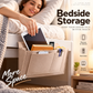 🏆Surprise Price: Only £7.99!!!🛏️💼Bedside Hanging Storage Bag‑Multi‑Pocket Bed Caddy Organizer, Felt Hanging Pouch for Dorm Bunk Bed Hold Tablet Book Phone Stationery
