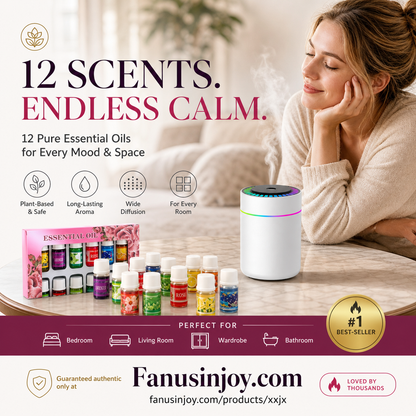 🏆Surprise Price: Only £7.99!!!🎁🌺The fresh scent lifts your mood！🌷12-Pack Water Soluble Essential Oils Set