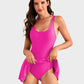💥👙LAST DAY SALE: ONLY ￡12.99!!💃Women's One Piece Tummy Control Tie Knot Swimsuit