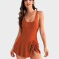 💥👙LAST DAY SALE: ONLY ￡12.99!!💃Women's One Piece Tummy Control Tie Knot Swimsuit