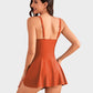 💥👙LAST DAY SALE: ONLY ￡12.99!!💃Women's One Piece Tummy Control Tie Knot Swimsuit