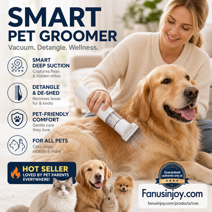 💗LAST DAY SALE 50% OFF⚡50K+ SOLD!!🐈Electric Pet Grooming Comb🐕Keep your furry friends away from mites, fleas and tangled fur！
