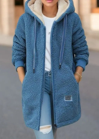 🥳AUTUMN HOT SALE🥳💞50K+ SOLD!💥50% OFF! Long teddy coat with hood and fleece lining