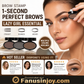 🥳Last Day Buy 1 Get 1 Free Special Price:£9.99!!💞Eyebrow Stamp Powder with Brush – Press & go, perfect brows in seconds. Waterproof, 24h wear, no salon needed. A beauty game‑changer! 💄🌸